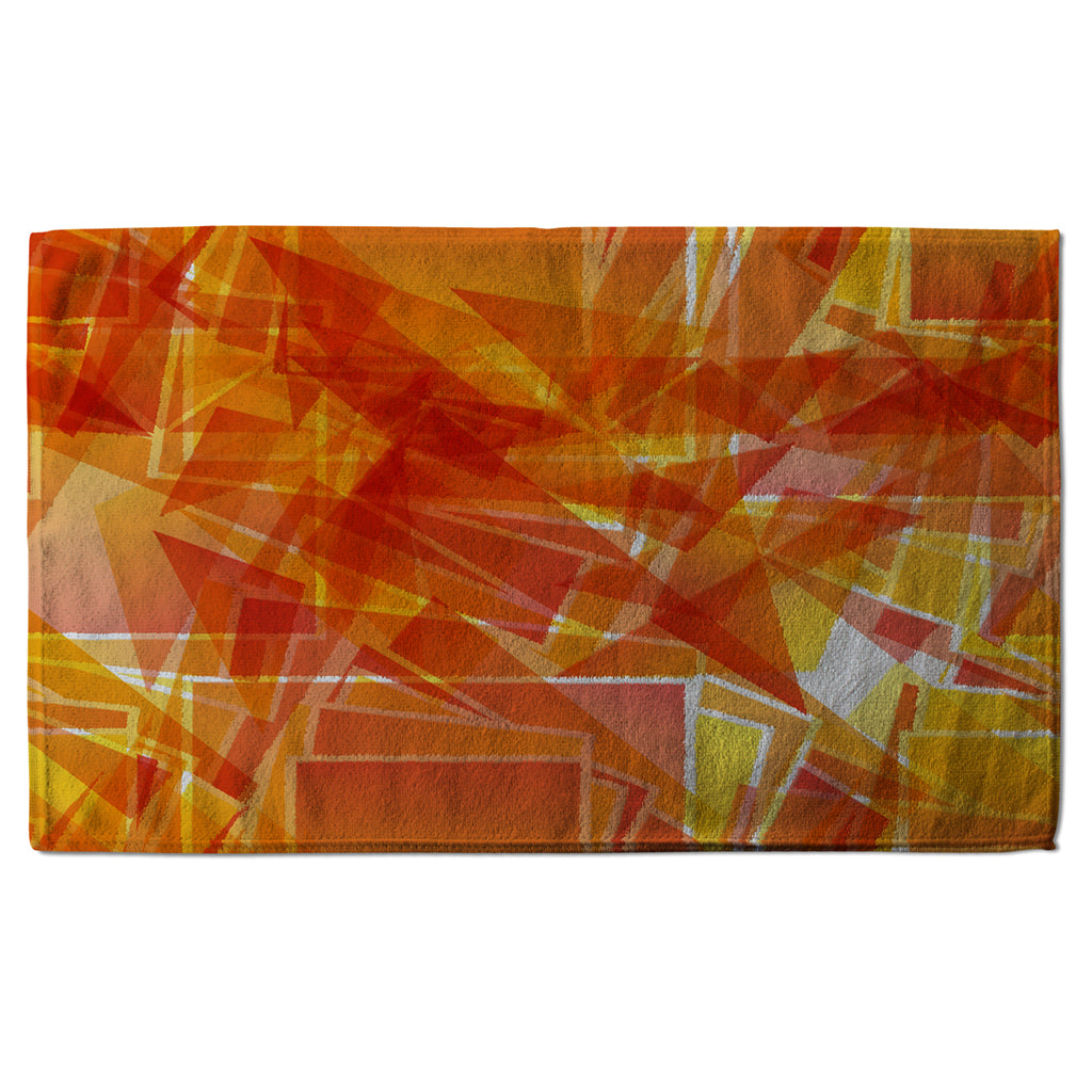 New Product Orange Geometric (Kitchen Towel)  - Andrew Lee Home and Living