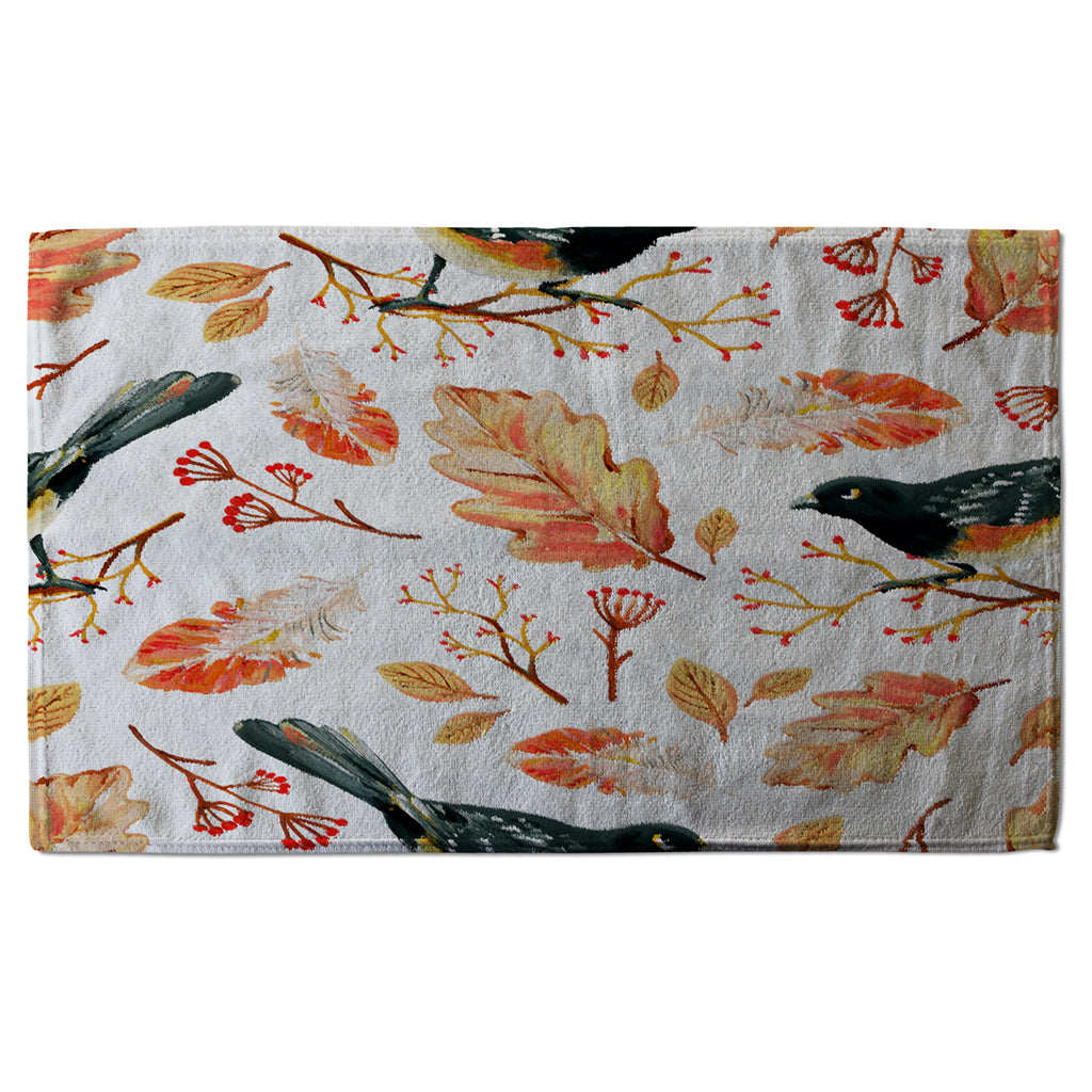 New Product Birds & Leaves in Autumn (Kitchen Towel)  - Andrew Lee Home and Living