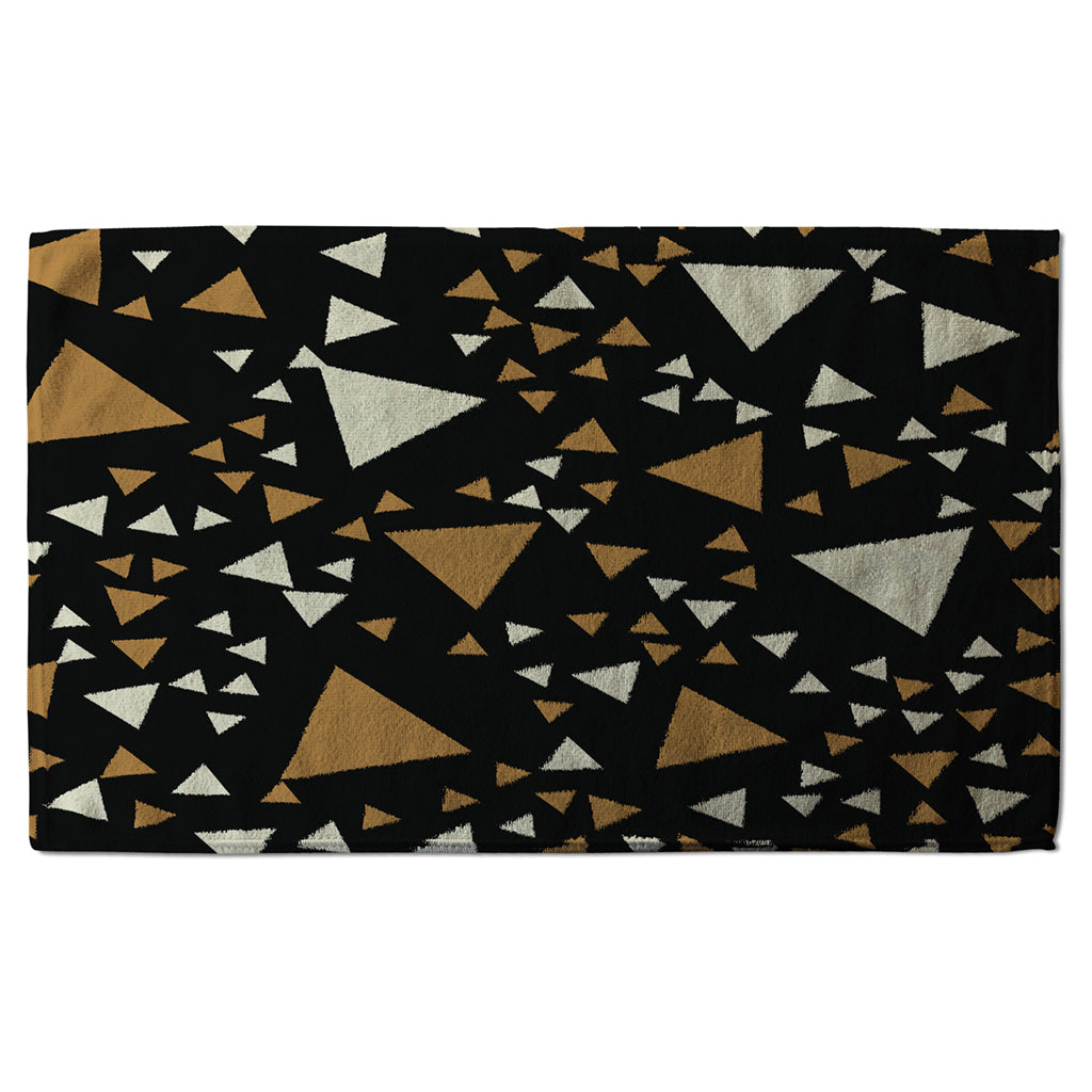 New Product Triangles on Black (Kitchen Towel)  - Andrew Lee Home and Living
