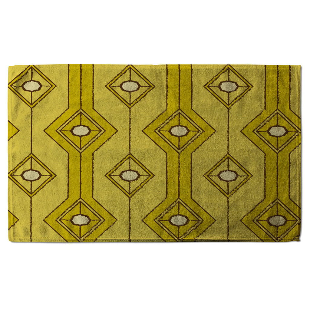 New Product Yellow Geometric (Kitchen Towel)  - Andrew Lee Home and Living