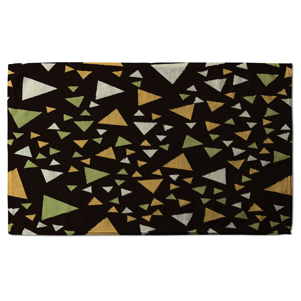 New Product Yellow Green Triangles (Kitchen Towel)  - Andrew Lee Home and Living