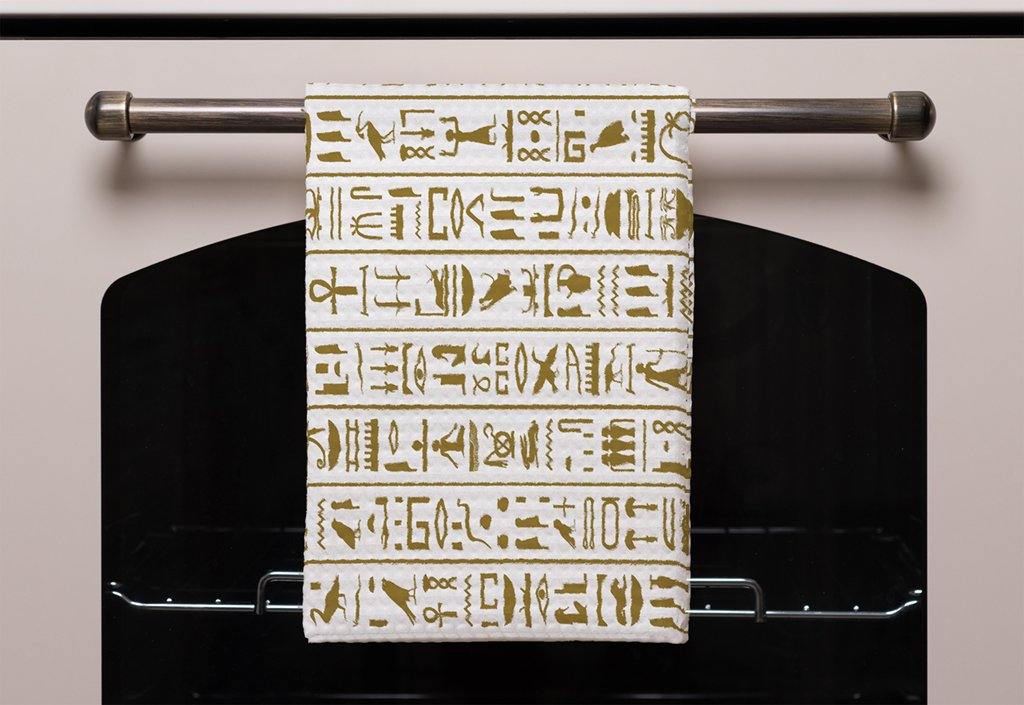 Acient Egyptian Heiroglyphs (Kitchen Towel) - Andrew Lee Home and Living