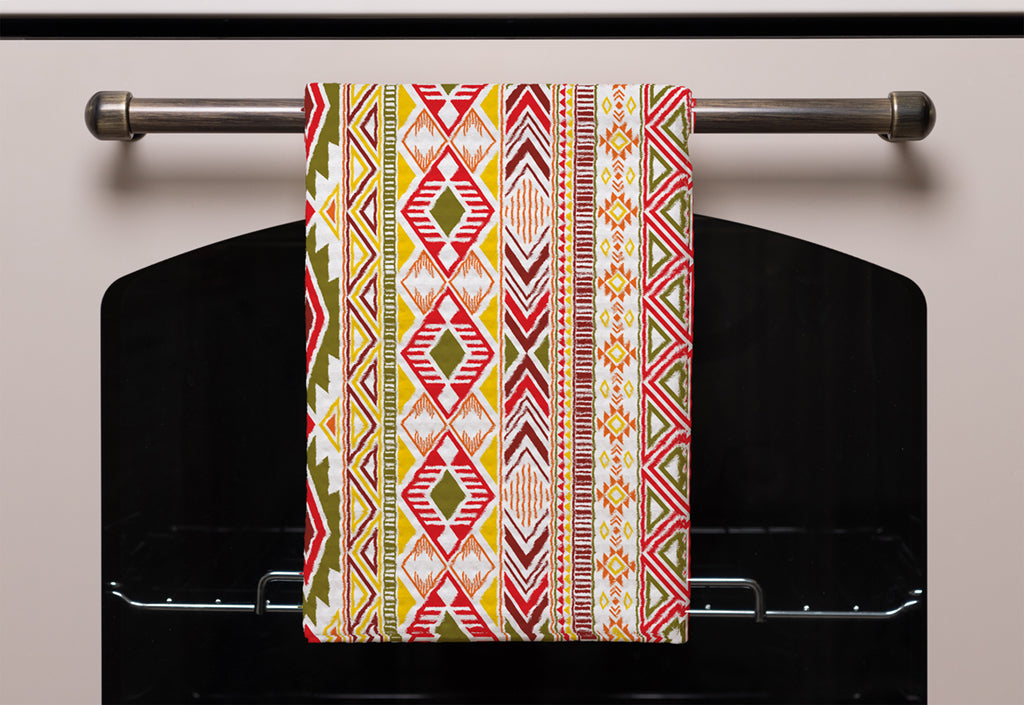 Colorful Aztec Kitchen Towel Set of 2