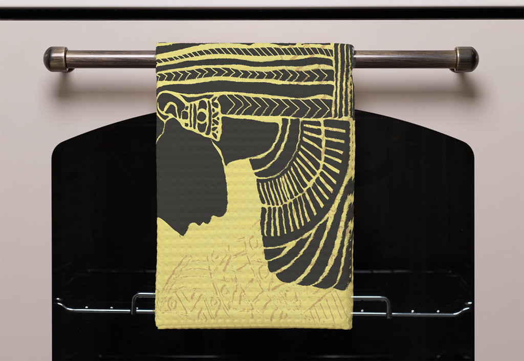 New Product Egyptian Women on Yellow (Kitchen Towel)  - Andrew Lee Home and Living