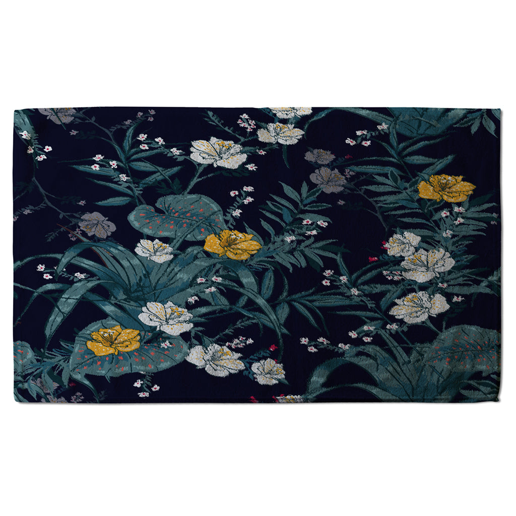 New Product Blue & Yellow Flowers (Kitchen Towel)  - Andrew Lee Home and Living