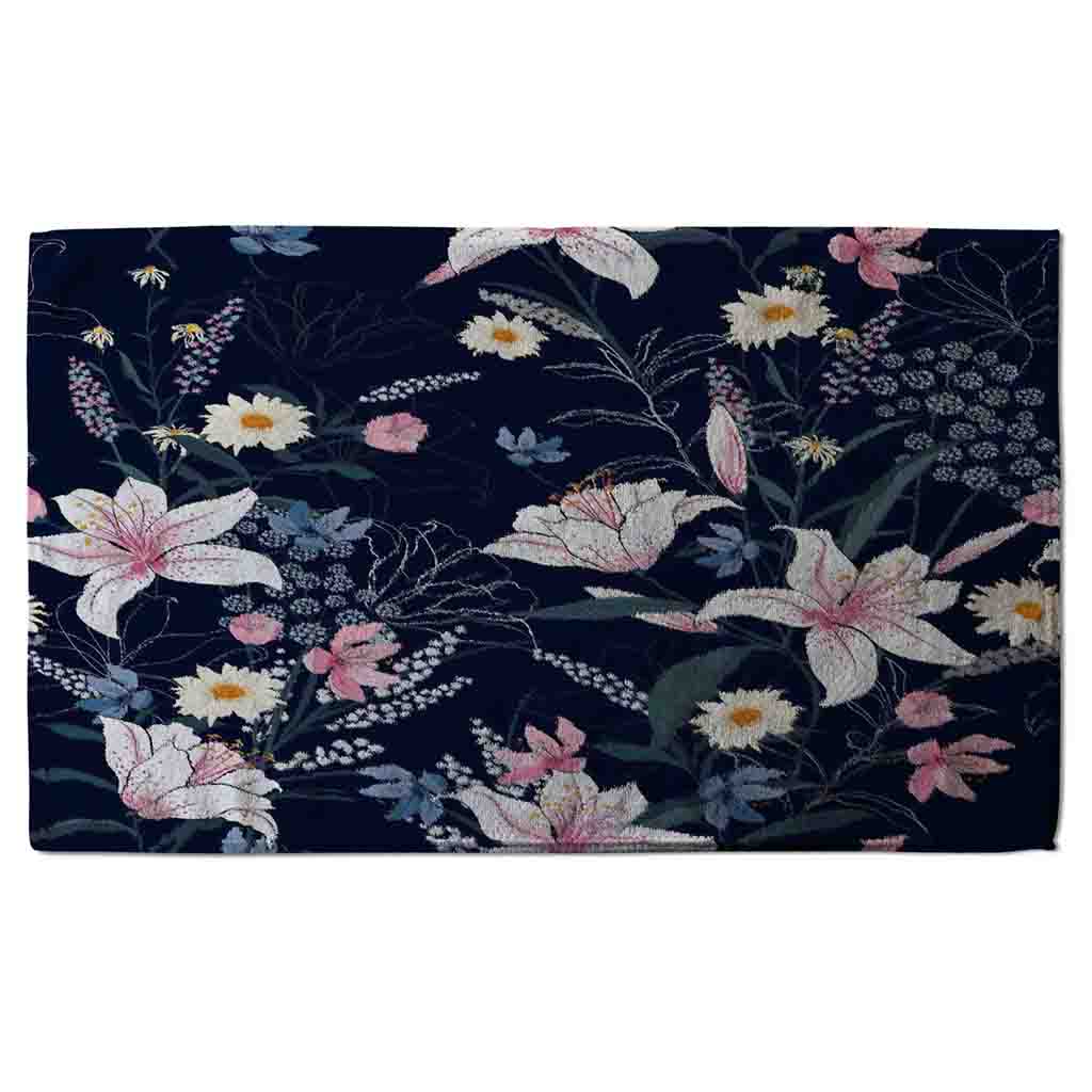 New Product Tropical White & Pink Flowers (Kitchen Towel)  - Andrew Lee Home and Living