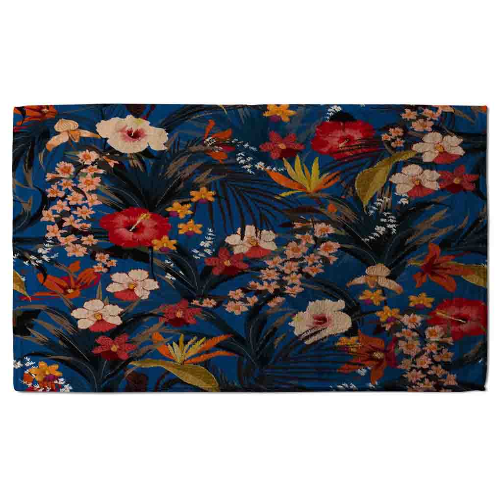 New Product Bright Red & Orange Tropical Flowers & Plants (Kitchen Towel)  - Andrew Lee Home and Living