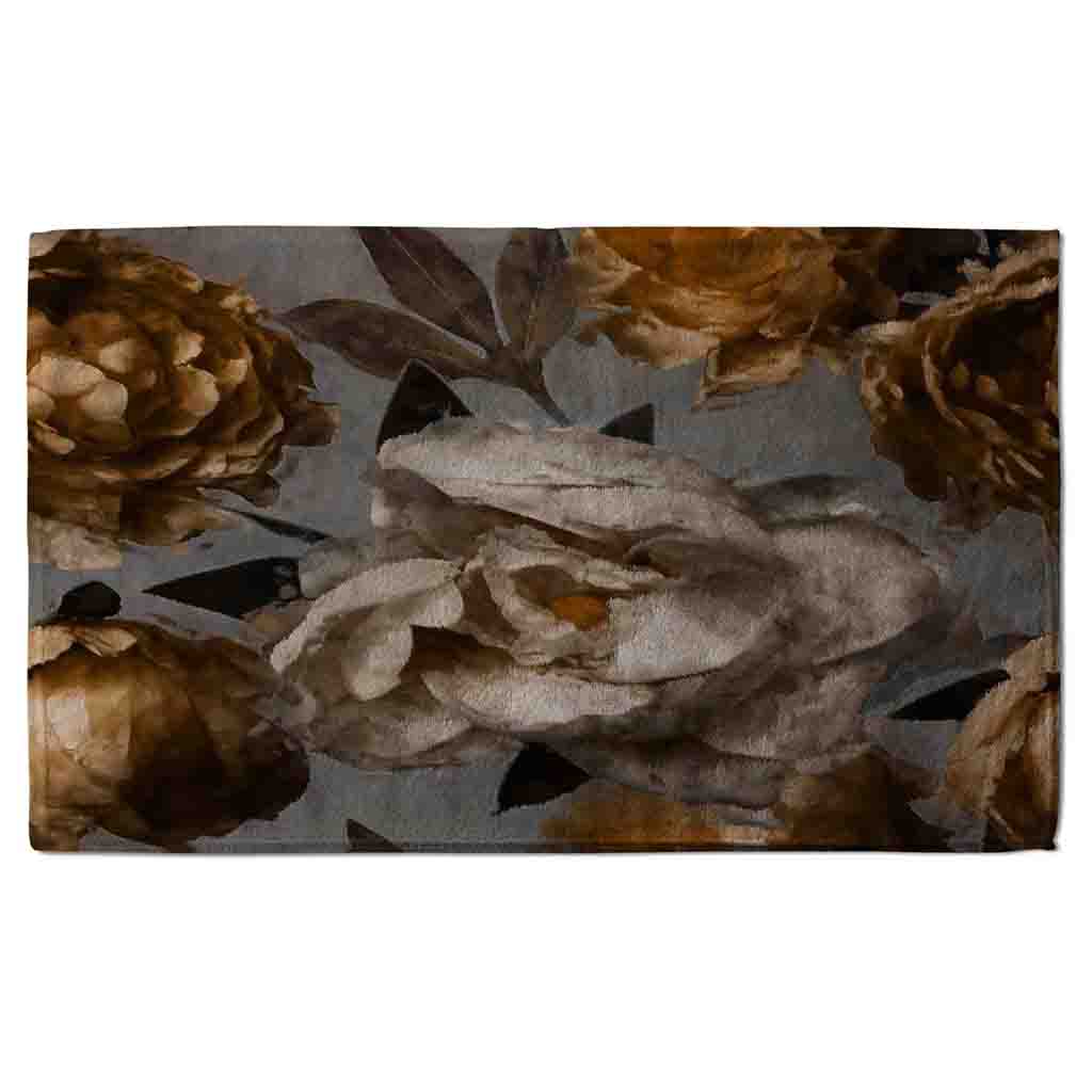 New Product Golden White Flower (Kitchen Towel)  - Andrew Lee Home and Living