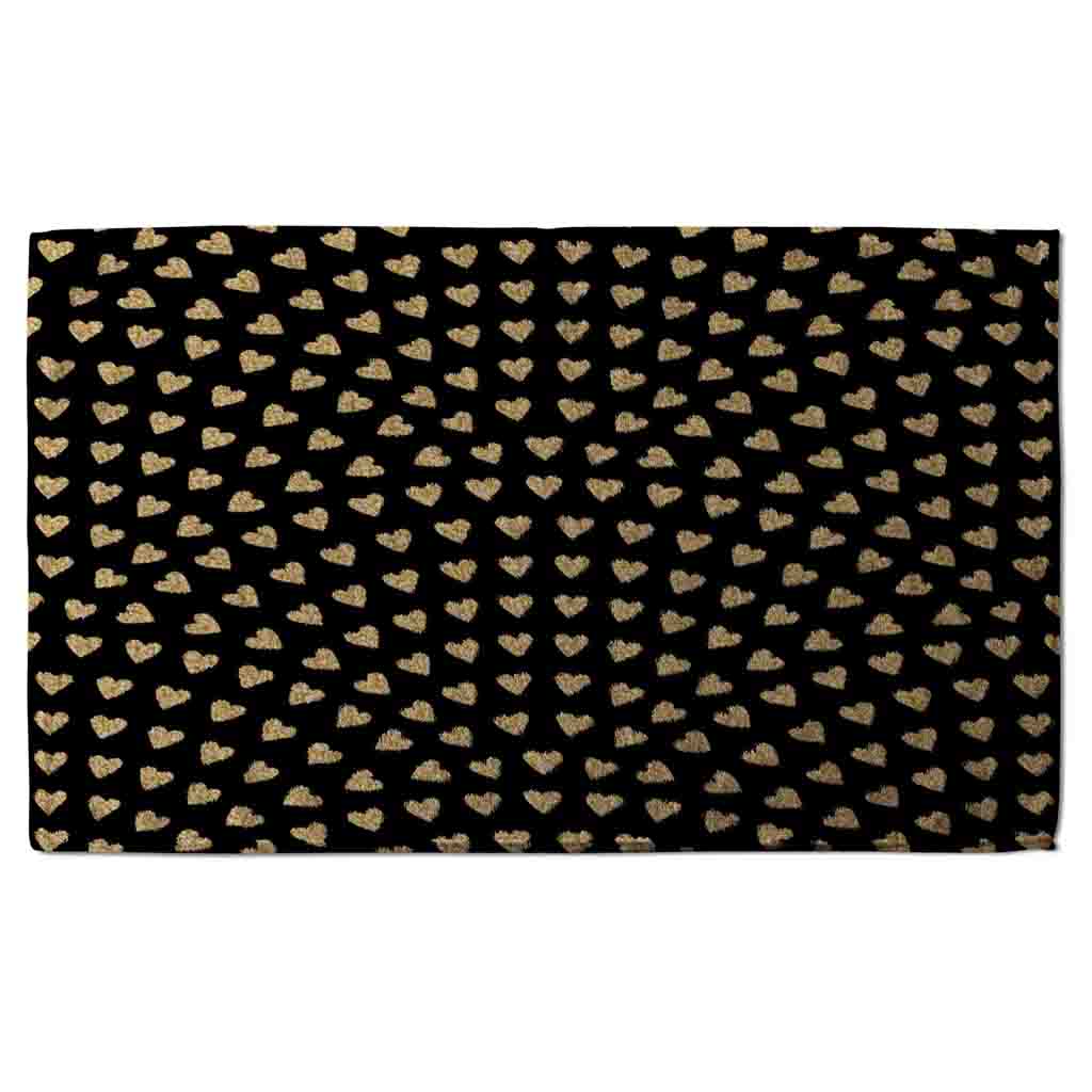 New Product Geometric Glitter Love Hearts (Kitchen Towel)  - Andrew Lee Home and Living