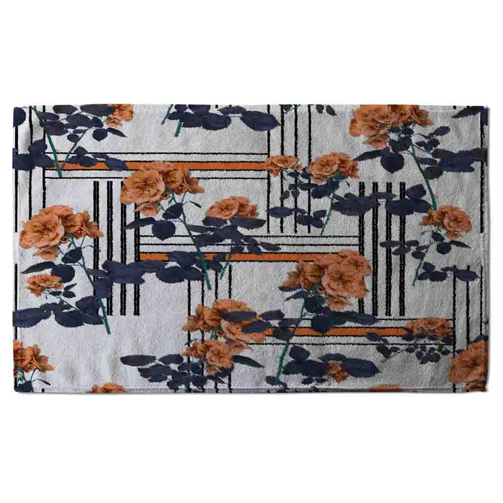 New Product Geometric Lines & Flowers (Kitchen Towel)  - Andrew Lee Home and Living