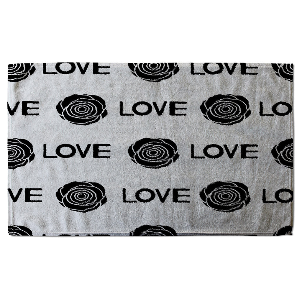 New Product Rose & Love Print (Kitchen Towel)  - Andrew Lee Home and Living