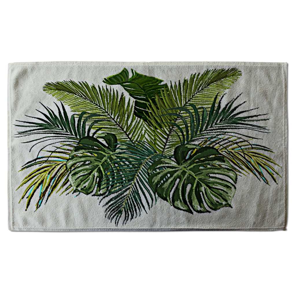 New Product Green Tropical Foliage (Kitchen Towel)  - Andrew Lee Home and Living