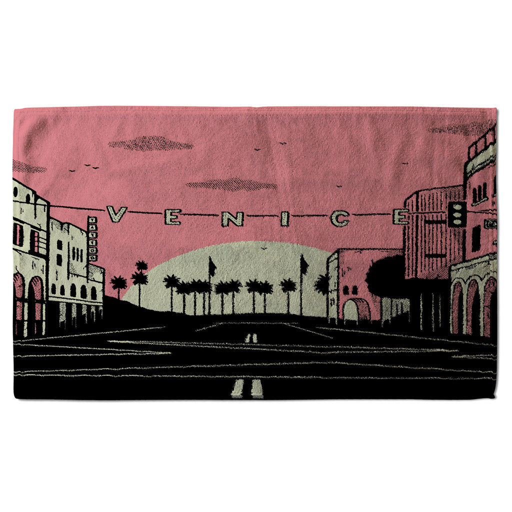 New Product Venice Cali Sunset (Kitchen Towel)  - Andrew Lee Home and Living