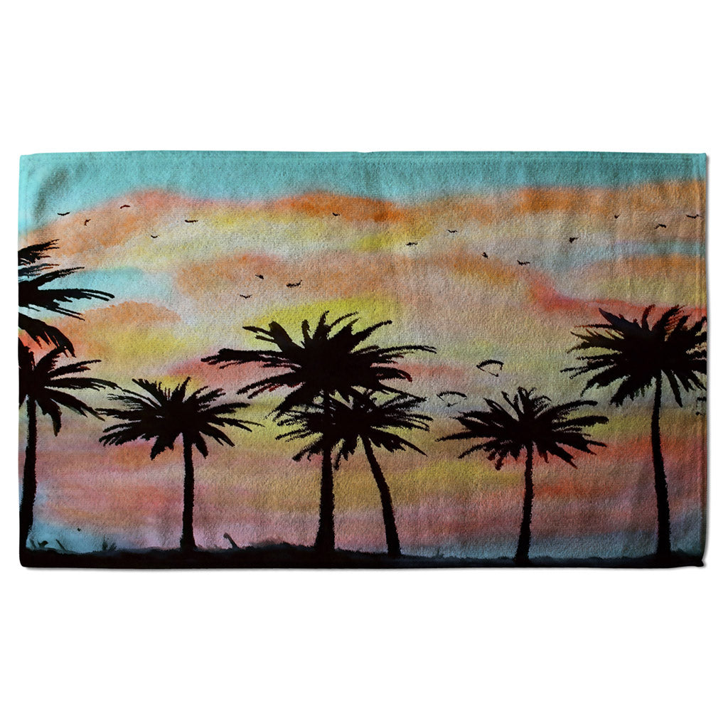 New Product Palm Trees at Sunset (Kitchen Towel)  - Andrew Lee Home and Living