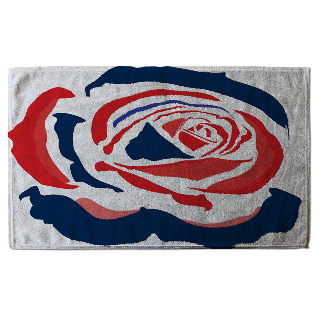 New Product Red & Blue Rose Print (Kitchen Towel)  - Andrew Lee Home and Living