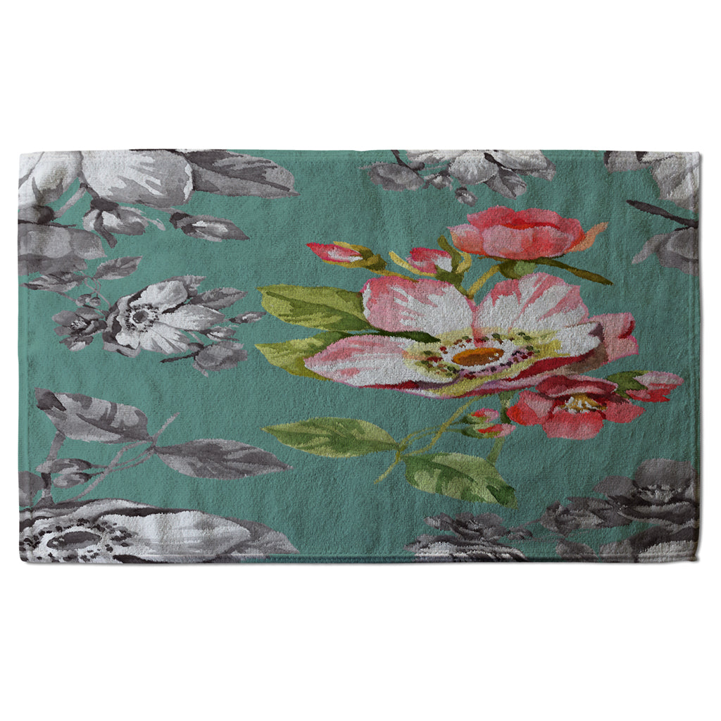 New Product Bright Flower on Green (Kitchen Towel)  - Andrew Lee Home and Living