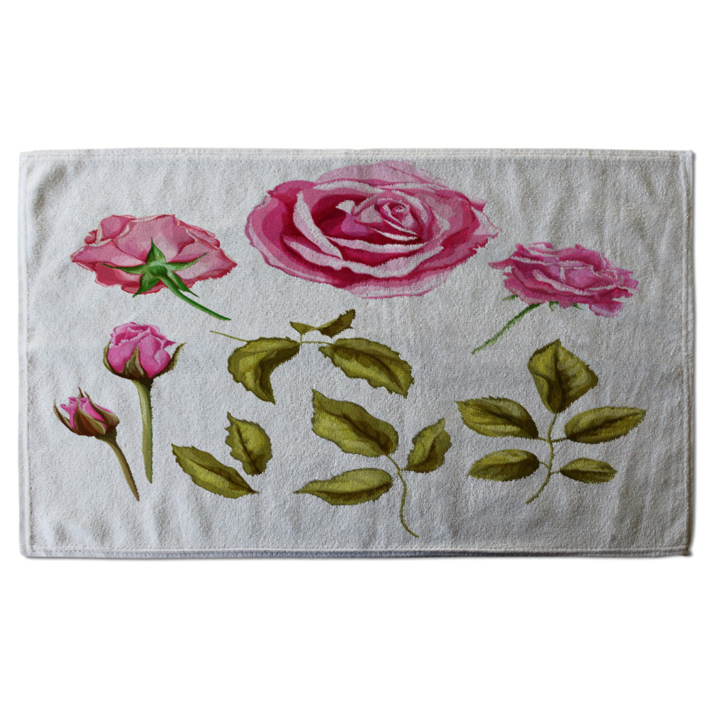 New Product Roses & Leaves (Kitchen Towel)  - Andrew Lee Home and Living