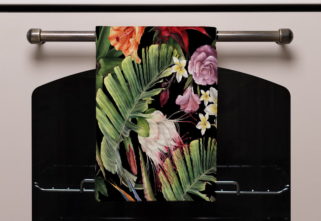 New Product Tropical Flowers & Plant Leaves (Kitchen Towel)  - Andrew Lee Home and Living