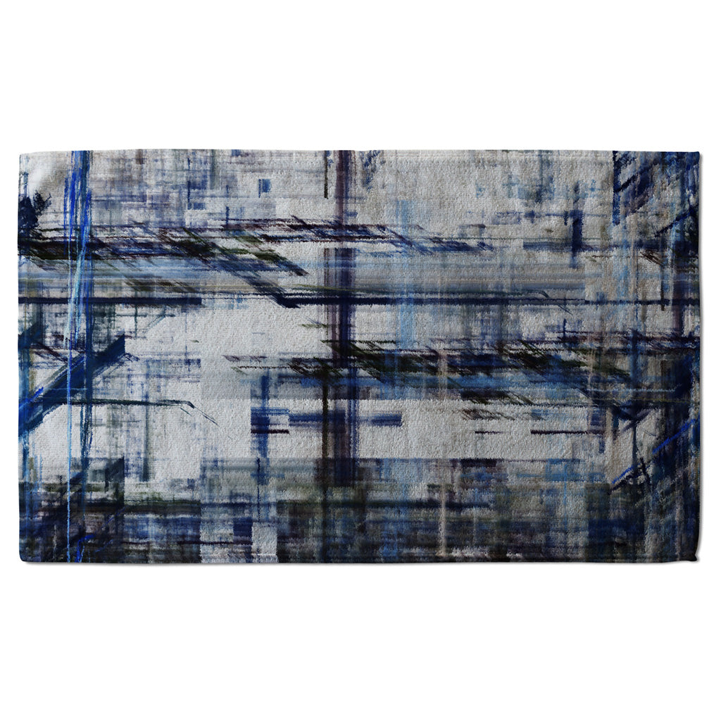 New Product Blue Grunge Pattern (Kitchen Towel)  - Andrew Lee Home and Living