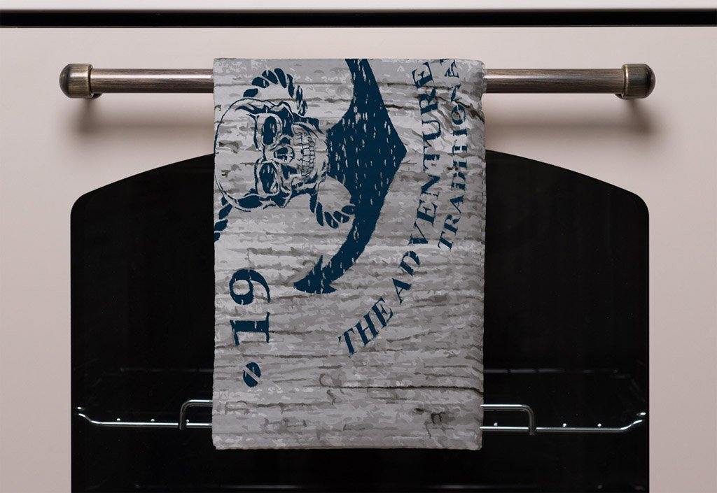 Anchor Print on Wood (Kitchen Towel) - Andrew Lee Home and Living