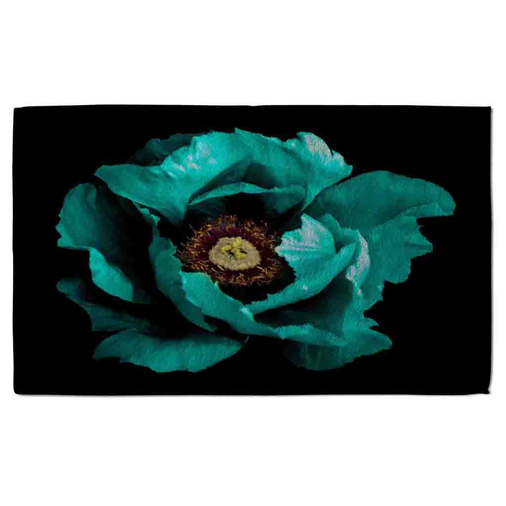 New Product Cyan Peony Flower (Kitchen Towel)  - Andrew Lee Home and Living