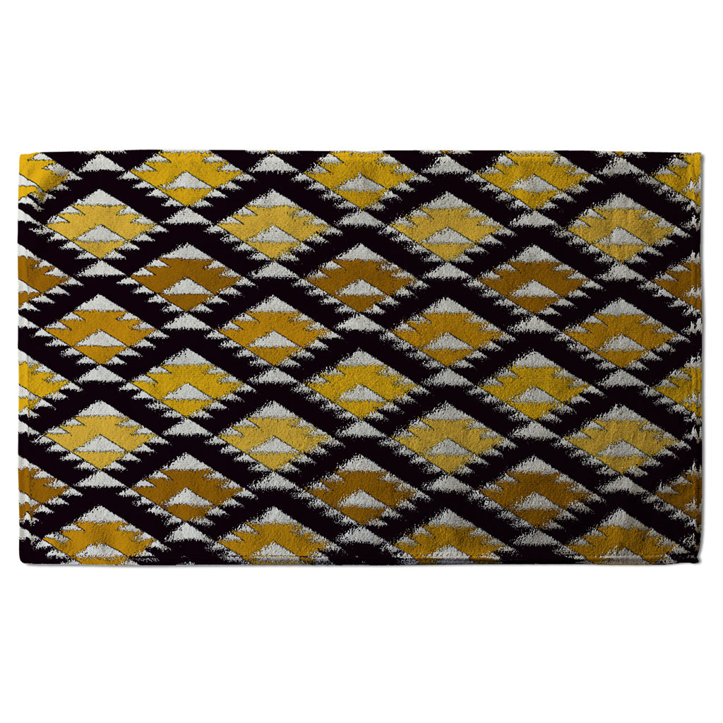 New Product Repeated triangles geometric background (Kitchen Towel)  - Andrew Lee Home and Living