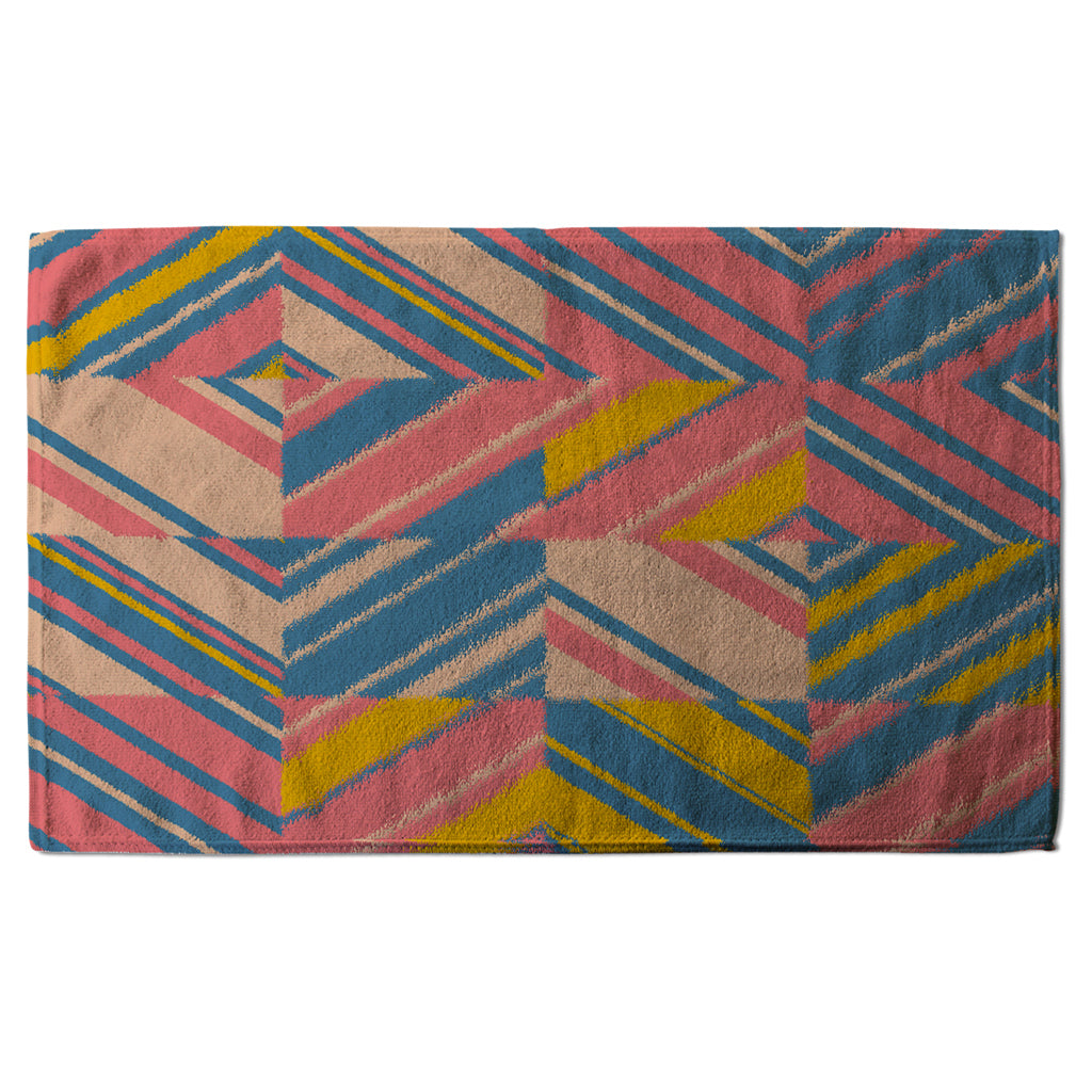 New Product Striped bright geometric pattern (Kitchen Towel)  - Andrew Lee Home and Living