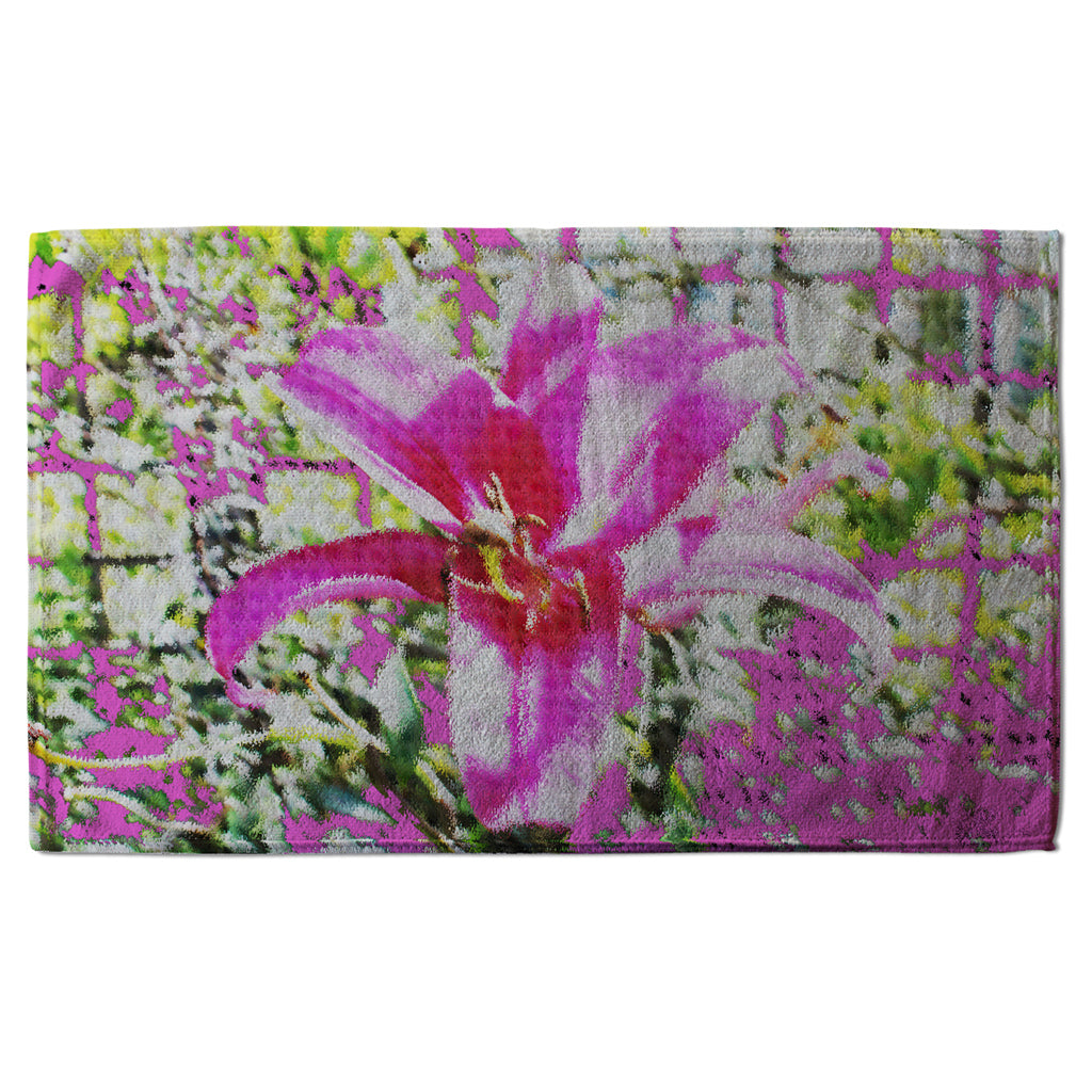 New Product Pink flower (Kitchen Towel)  - Andrew Lee Home and Living