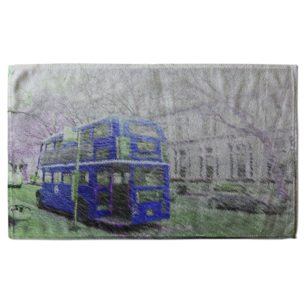 New Product London bus Behind blue (Kitchen Towel)  - Andrew Lee Home and Living