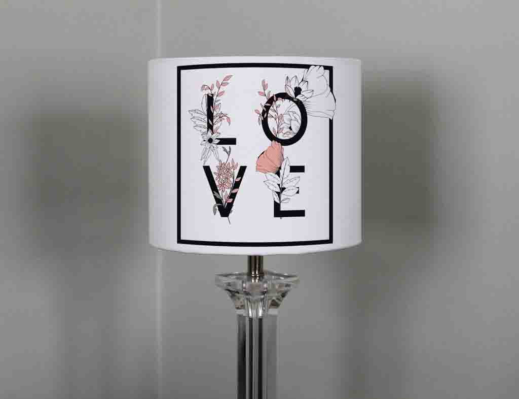 New Product Love & Flowers Typography   (Ceiling & Lamp Shade)  - Andrew Lee Home and Living