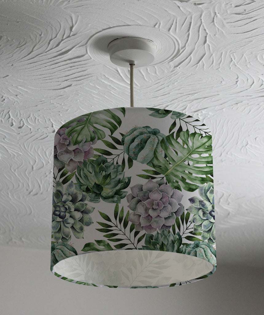 New Product Watercolor pattern with Tropical Plants (Ceiling & Lamp Shade)  - Andrew Lee Home and Living