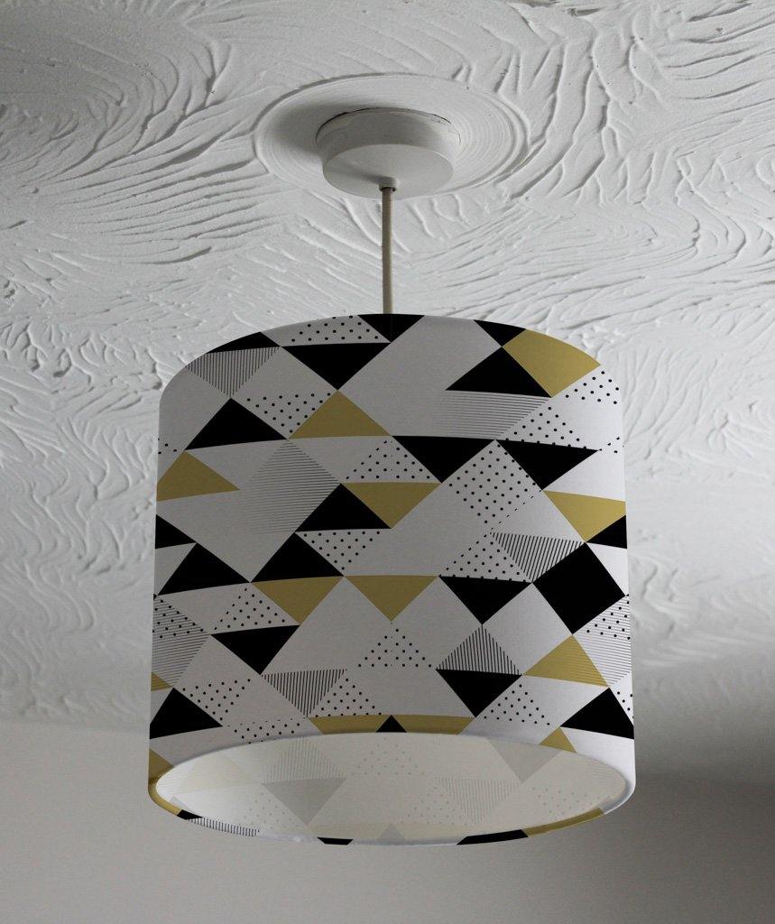Abstract Pattern with Triangles (Ceiling & Lamp Shade) - Andrew Lee Home and Living