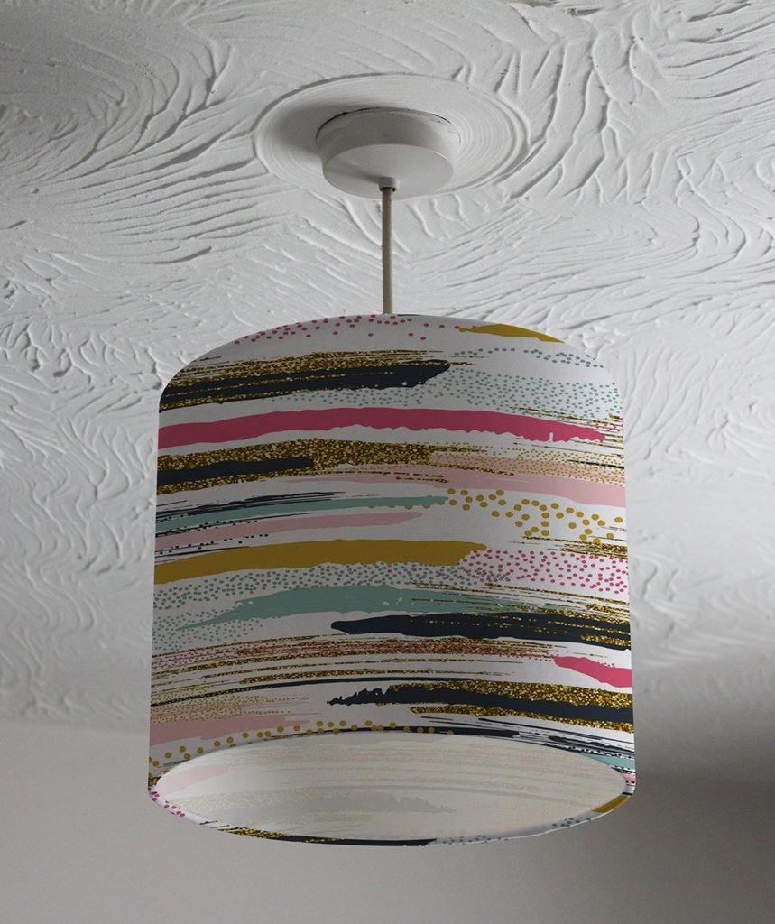 Abstract hand drawn streaks (Ceiling & Lamp Shade) - Andrew Lee Home and Living