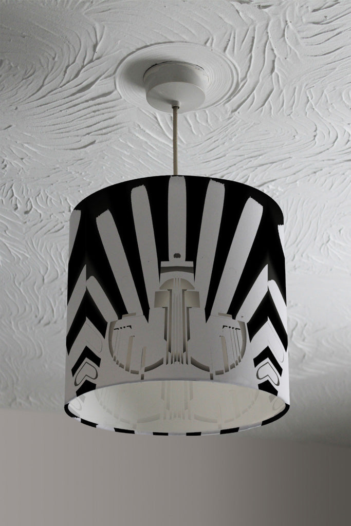 New Product Art Deco Skyscraper in Black & White (Ceiling & Lamp Shade)  - Andrew Lee Home and Living