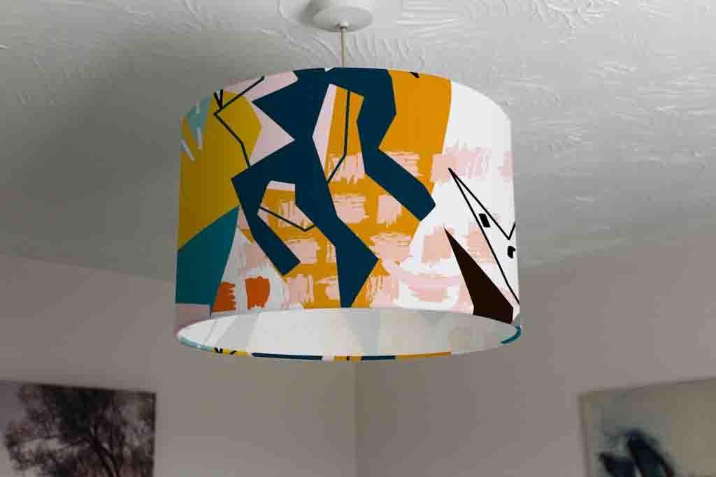 Abstract Floral Elements paper collage (Ceiling & Lamp Shade) - Andrew Lee Home and Living