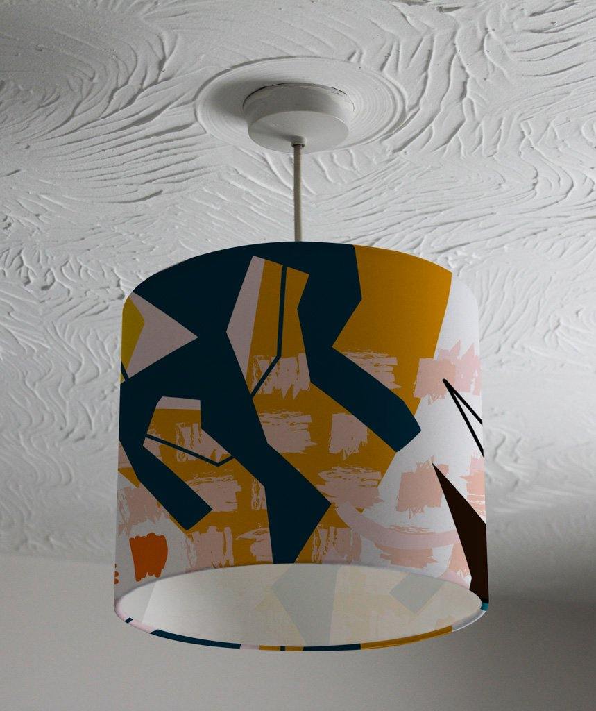 Abstract Floral Elements paper collage (Ceiling & Lamp Shade) - Andrew Lee Home and Living
