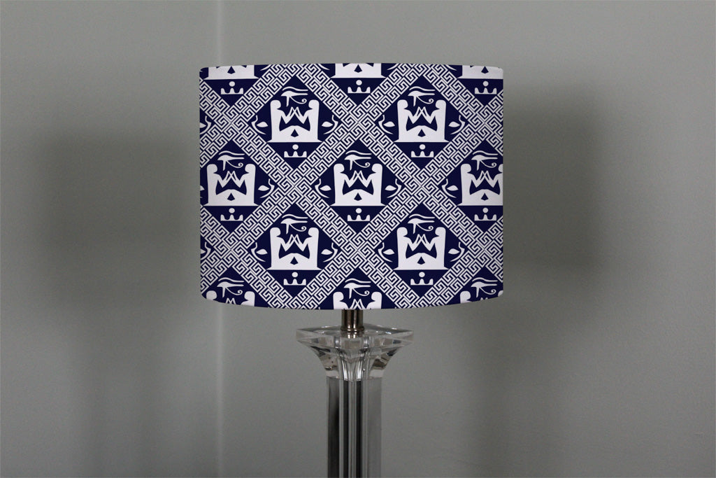 New Product Egyptian Hieroglyphs in Navy (Ceiling & Lamp Shade)  - Andrew Lee Home and Living