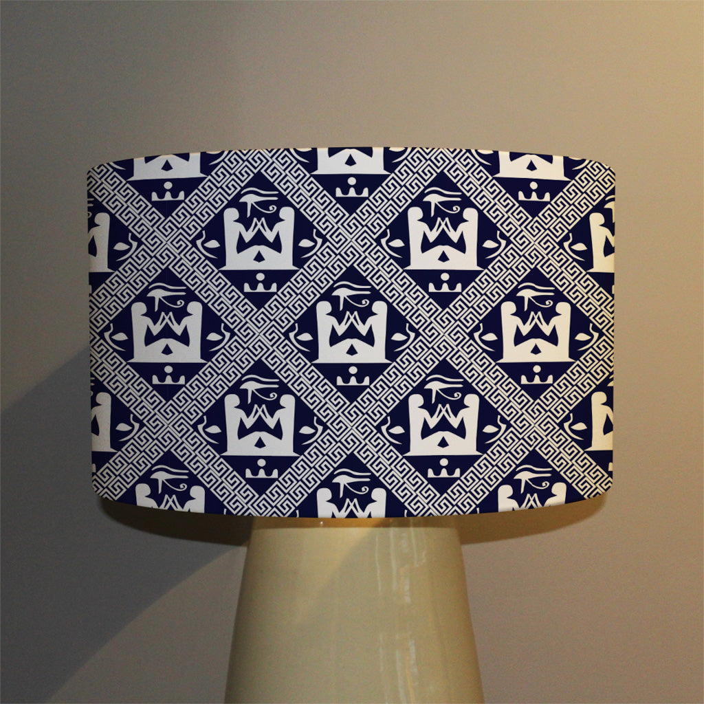 New Product Egyptian Hieroglyphs in Navy (Ceiling & Lamp Shade)  - Andrew Lee Home and Living