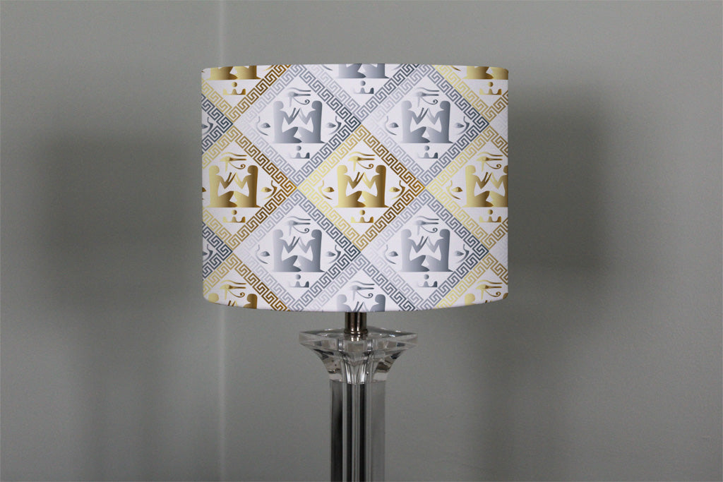 New Product Egyptian Hieroglyphs in Gold & Silver (Ceiling & Lamp Shade)  - Andrew Lee Home and Living