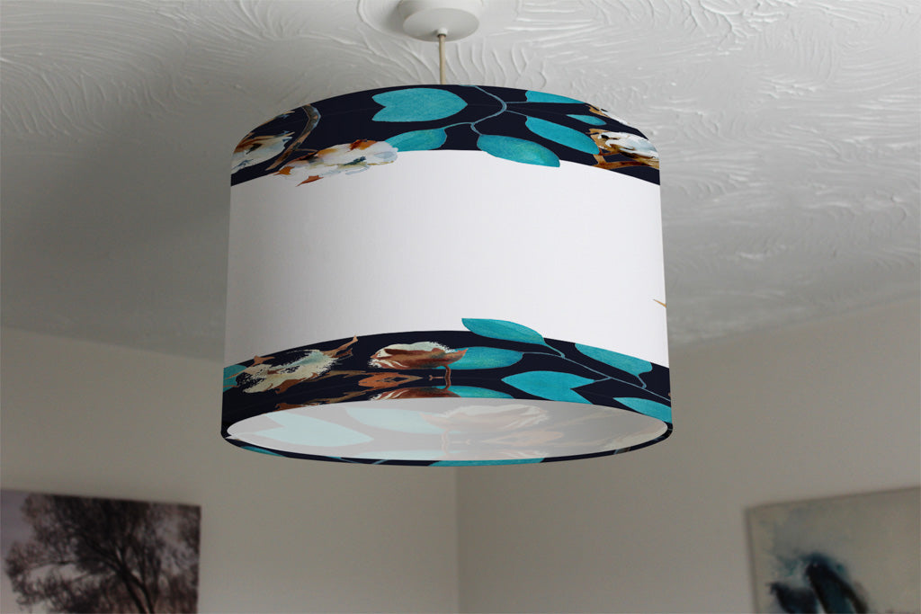 New Product Watercolour Blue Leaf Frame (Ceiling & Lamp Shade)  - Andrew Lee Home and Living