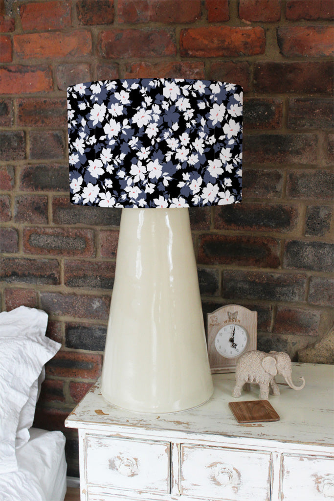 New Product White, Black & Purple Flowers (Ceiling & Lamp Shade)  - Andrew Lee Home and Living