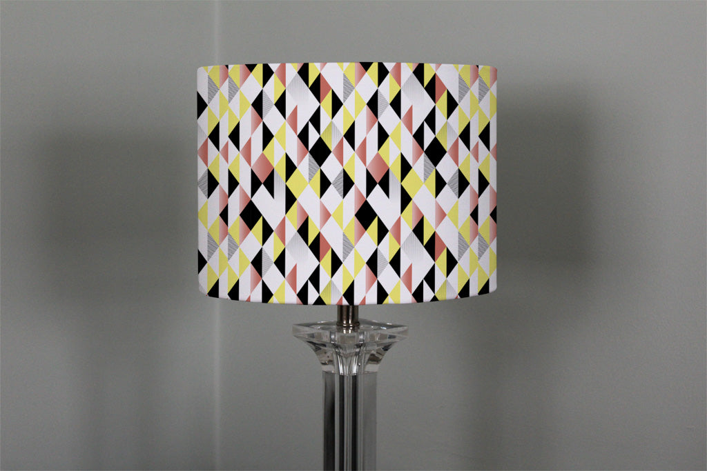 New Product Yellow, Pink & Black Geometric Pattern (Ceiling & Lamp Shade)  - Andrew Lee Home and Living