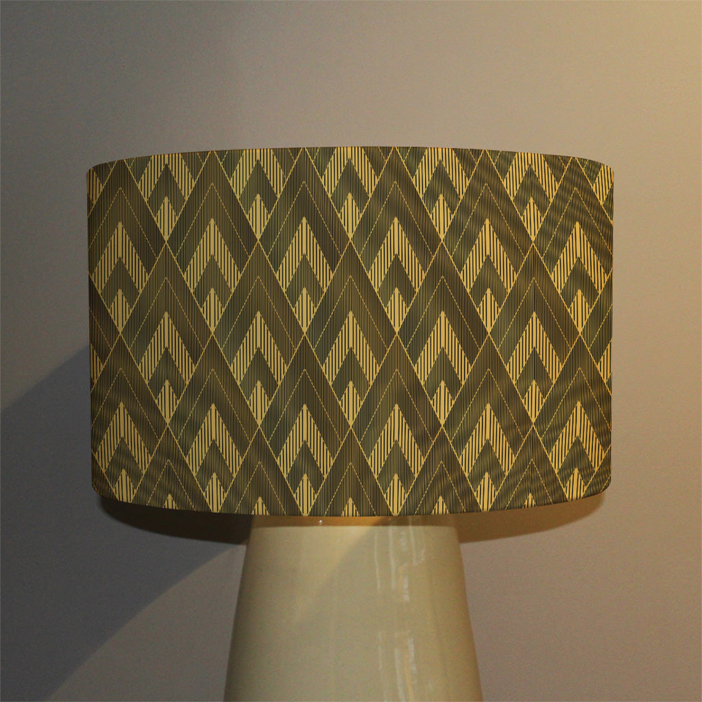 New Product Black & Gold Striped Triangles (Ceiling & Lamp Shade)  - Andrew Lee Home and Living