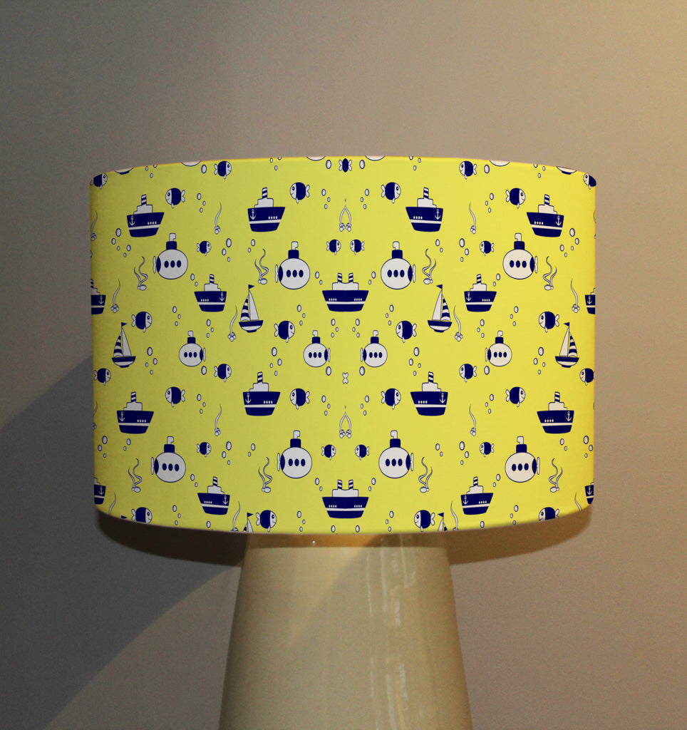 New Product Boat seamless pattern on yellow (Ceiling & Lamp Shade)  - Andrew Lee Home and Living