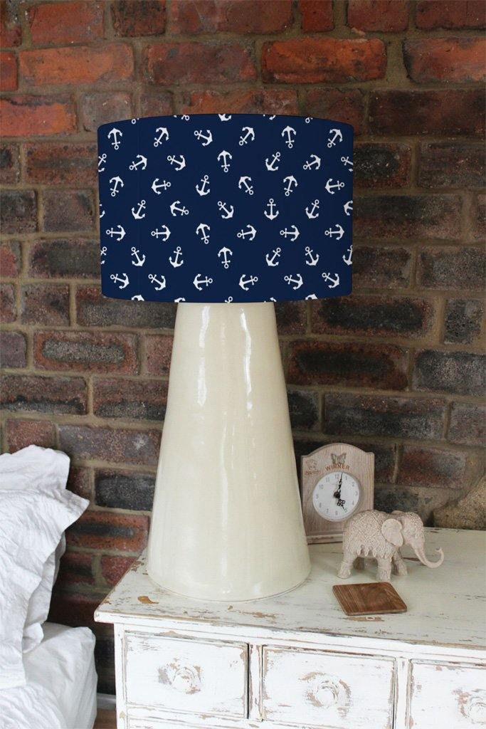 Anchors on Navy Background (Ceiling & Lamp Shade) - Andrew Lee Home and Living