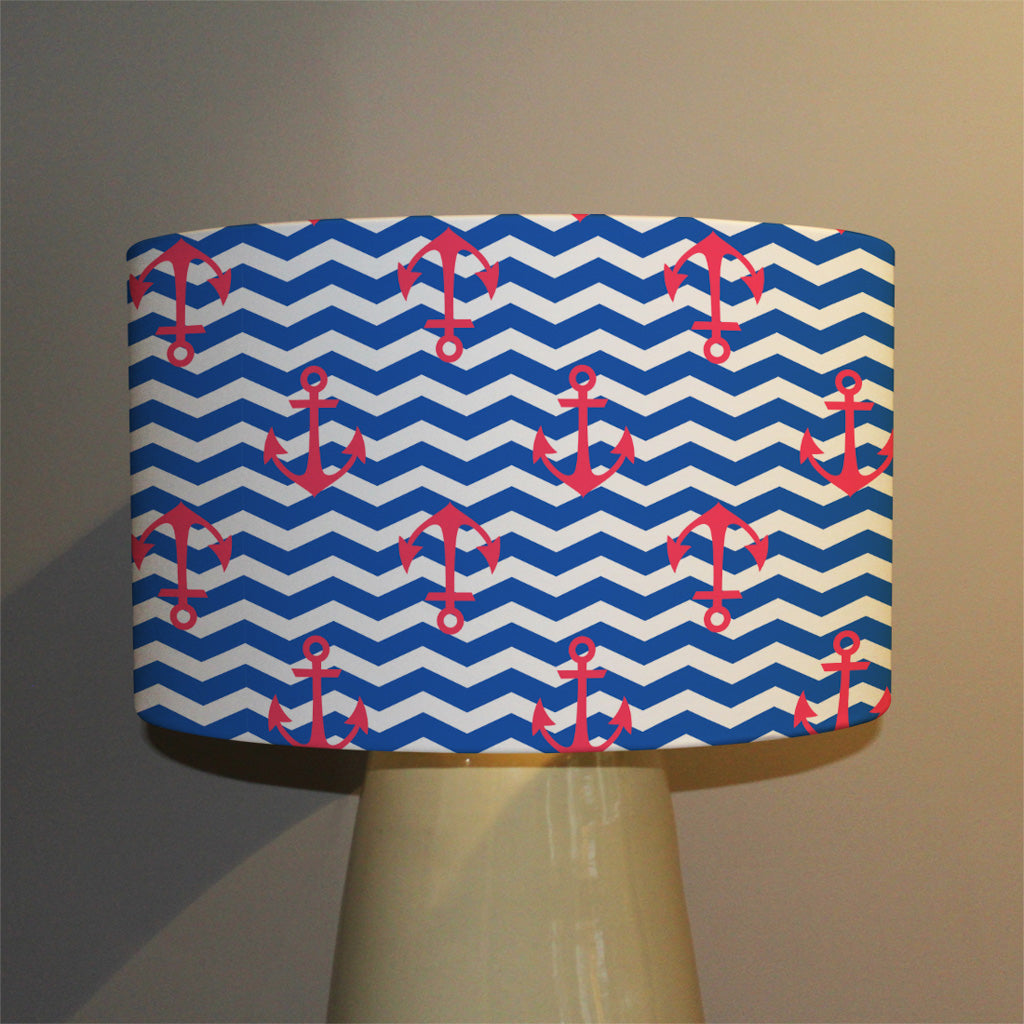 New Product Anchors on Zig Zag Stripes (Ceiling & Lamp Shade)  - Andrew Lee Home and Living