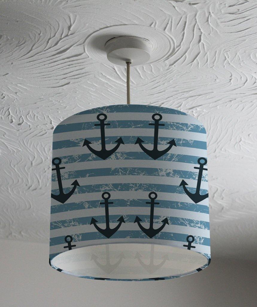 anchor on stripes (Ceiling & Lamp Shade) - Andrew Lee Home and Living