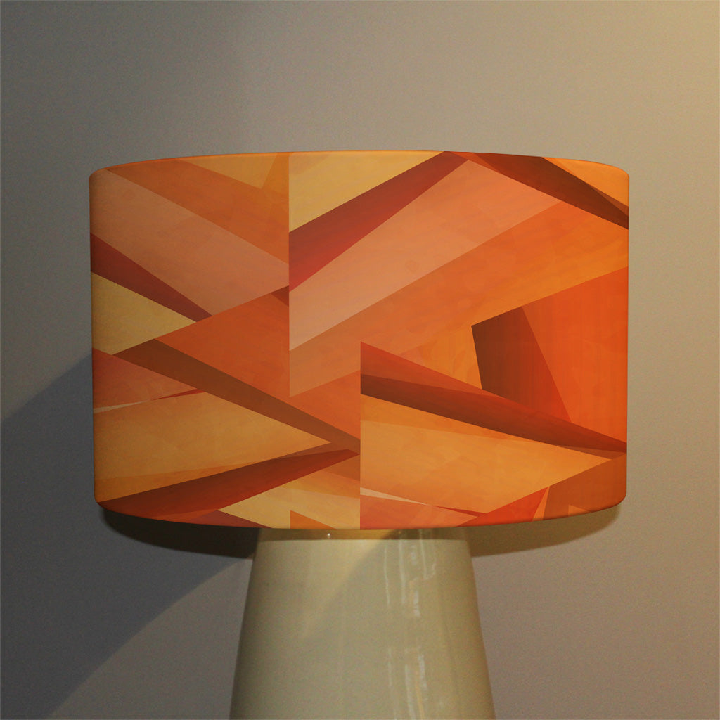 New Product Autumn Coloured Geometric Triangle Patterns (Ceiling & Lamp Shade)  - Andrew Lee Home and Living