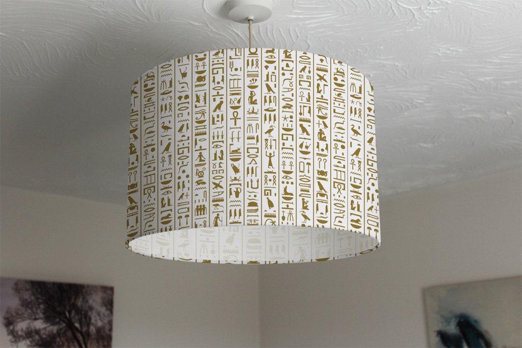 Acient Egyptian Heiroglyphs (Ceiling & Lamp Shade) - Andrew Lee Home and Living