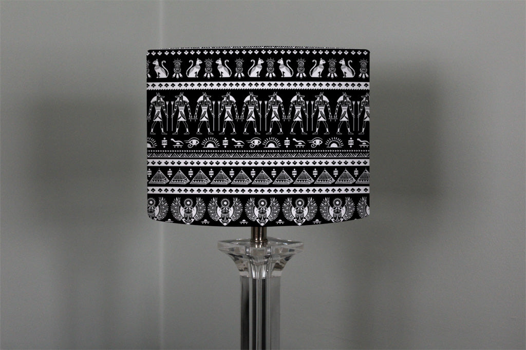 New Product Heiroglyphs on Black (Ceiling & Lamp Shade)  - Andrew Lee Home and Living